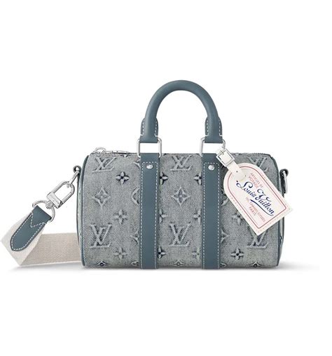 Louis Vuitton Keepall Bandouliere 25 Monogram Washed Denim 